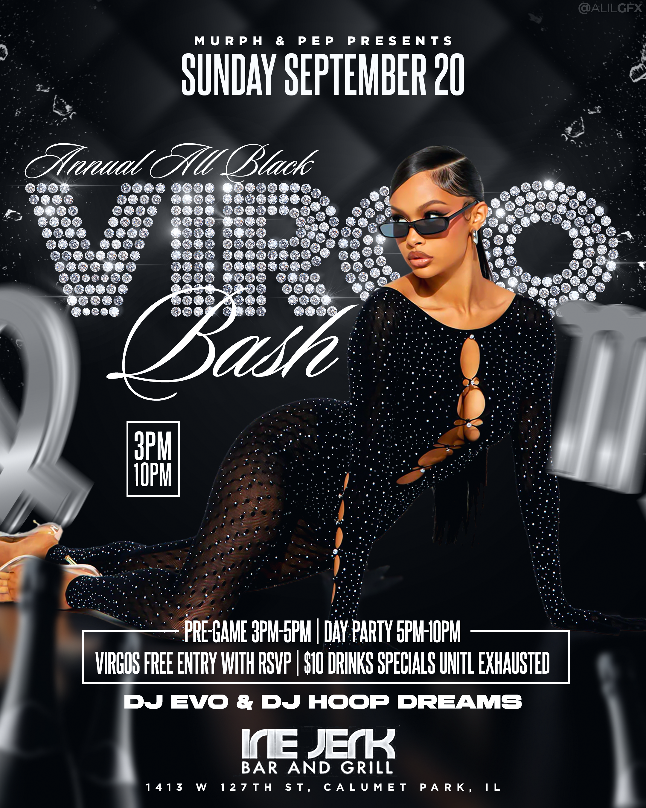 Virgo Bash pop-up event at Irie Jerk — September 20 — Power Puff Smoke House Hookah